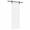 vidaXL Skyved&oslash;r Hvit 83 x 232 cm Heltre furu