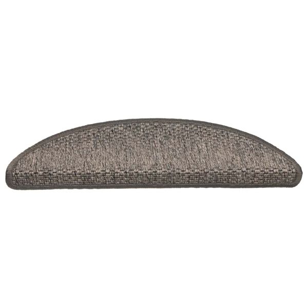 vidaXL Selvklebende trappematter sisal 30 stk 56x17x3 cm gr&aring; og beige