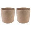 vidaXL Plantepotte Sett 2 stk. Naturlig &Oslash; 28 x 28 cm 100% Tossa Jute