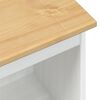 vidaXL Bokhylle Hvit 46 x 29 x 100 cm Massiv furu