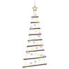 vidaXL Hengende juletre 120 cm 50 LED-lys Flerfarget