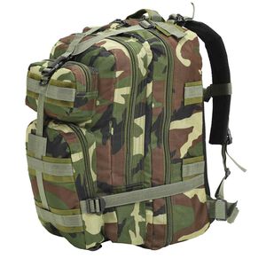 vidaXL Ryggsekk i milit&aelig;rstil 50 L kamuflasje