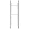 vidaXL Vedstativ 50x28x94 cm rustfritt stål