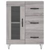 vidaXL Highboard gr&aring; sonoma 69,5x34x180 cm konstruert tre