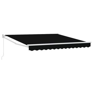 vidaXL Uttrekkbar markise Svart 300 x 250 x 165 cm