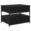 vidaXL Kaffebord Svart Eik 70 x 50 x 54.5 cm Konstruert tre