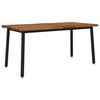 vidaXL Spisebord med levende kant 160 x 70 x 75 cm Solid akasietre
