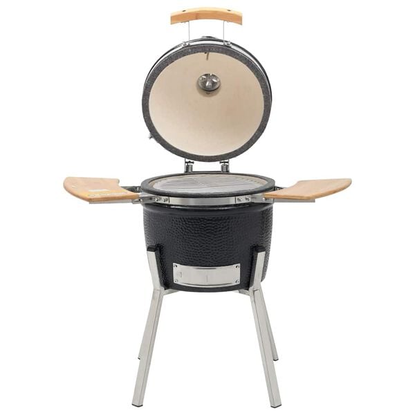 Kamado Kullgrill med Røykemulighet Keramikk 33 cm