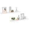 vidaXL Flytende vegghyller 2 stk hvit 60x9x3 cm MDF