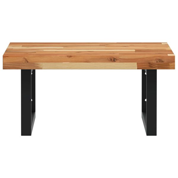 vidaXL Servanthylle veggmontert st&aring;l og heltre akasie