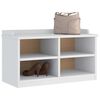 vidaXL Gangbenk SANDNES hvit 87x40x50 cm heltre furu