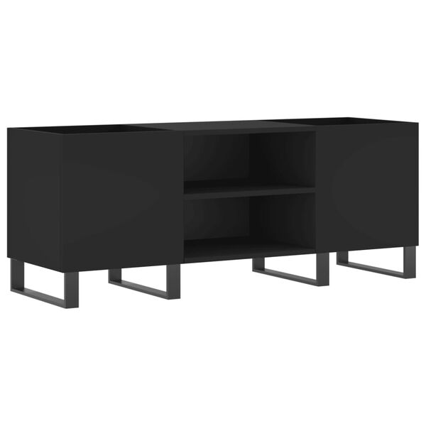 vidaXL Hifi-benk svart 121x38x48 cm konstruert tre
