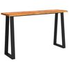 vidaXL Konsollbord med naturlig kant 140x40x80 cm heltre akasie