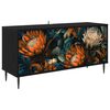 vidaXL TV-skap LOCHEM 102 x 33 x 51 cm Svart eik Konstruert tre