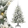 vidaXL Kunstig Forh&aring;ndsbelyst Juletre med Ballettsett Gr&oslash;nn 120 cm