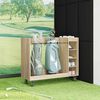vidaXL Golfskap med hjul Ensfarget Sonoma eik 120 x 45 x 98 cm