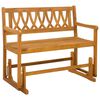 vidaXL Hage Gleiter Benk Naturlig 110 x 59 x 97 cm Solid akasietre