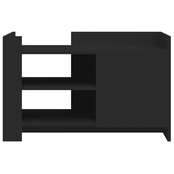 vidaXL Salongbord svart 80x50x50 cm konstruert tre