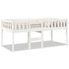 vidaXL Barneseng uten madrass hvit 90x190 cm heltre furu