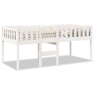 vidaXL Barneseng uten madrass hvit 90x190 cm heltre furu