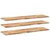 vidaXL Flytende hyller 3 stk 120x40x2 cm oljebehandlet heltre akasie