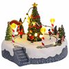 vidaXL Juleby dekorasjon 22 x 21,5 x 17 cm Plast Flerfarget