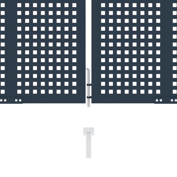 vidaXL Hageport antrasitt 306x175 cm st&aring;l