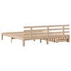 vidaXL Sengeramme med skuffer 180x200 cm heltre furu