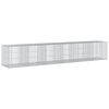 vidaXL Gabionkurv med deksel 600x100x100 cm galvanisert jern