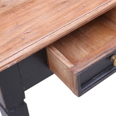 vidaXL Skrivebord med skuffer 90x50x101 cm gjenvunnet heltre