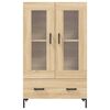 vidaXL Highboard sonoma eik 69,5x31x115 cm konstruert tre