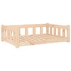 vidaXL Hundeseng 95,5x65,5x28 cm heltre furu
