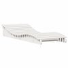 vidaXL Solseng hvit 205x80x31,5 cm heltre furu