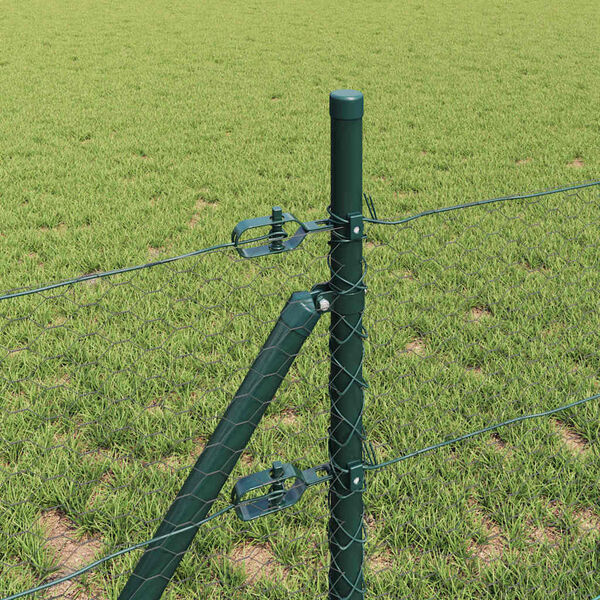 vidaXL Gjerdep&aring;le Gr&aring; 100 x 0,4 m (25 mm mesh) St&aring;l og PVC