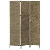 vidaXL Romdeler med 3 paneler 116x160 cm vannhyasint brun