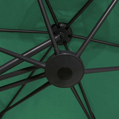 vidaXL Parasoll med stålstang 300 cm grønn