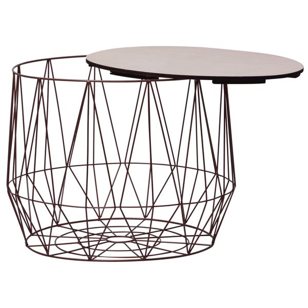 vidaXL Salongbord 2 stk kobber