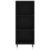 vidaXL Highboard svart 34,5x34x180 cm konstruert tre