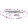 vidaXL Sengestamme Brun 140 x 200 cm Massiv furu