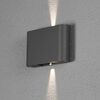KONSTSMIDE LED-vegglampe Chieri 2x6W antrasitt