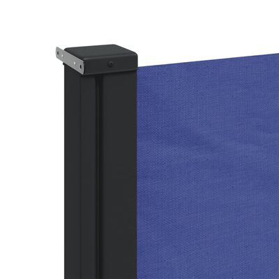 vidaXL Uttrekkbar sidemarkise blå 220x600 cm