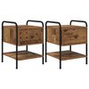 vidaXL Nattbordskap 2 stk. Gammelt tre 35 x 36,5 x 47 cm