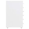 vidaXL Mobilt arkivskap hvit 28x41x69 cm metall