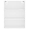vidaXL Highboard hvit 69,5x34x180 cm konstruert tre