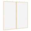 vidaXL Info-tavle 80 x 80 x 1.4 cm Heltre furu Hvit Sammenleggbar