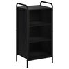 vidaXL Serviesskap Svart eik 97 x 33 x 81 cm Konstruert tre