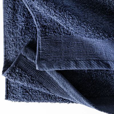 vidaXL Håndklær til badstue 5 stk bomull 450 g/m² 80x200 cm marineblå