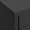 vidaXL Kontorskap 28x35x35 cm antrasitt metall