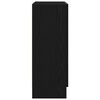 vidaXL Bokskap Svart Eik 82,5 x 30,5 x 80 cm Konstruert tre