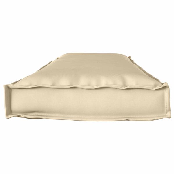 vidaXL Pallepute for benk Beige 140 x 40 x 8 cm Oxford-stoff